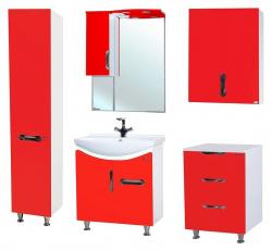 Мебель для ванной Bellezza Лагуна 65 с 1 ящиком красная